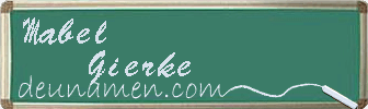 Mabel Gierke Visitenkarte